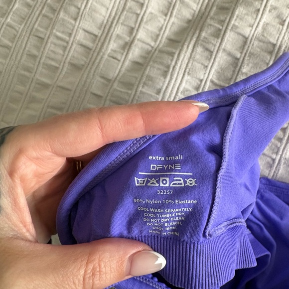 DFYNE Impact Longline Strappy Top Ultraviolet - Picture 6 of 6